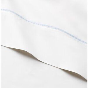 Ralph Lauren Organic Cotton Percale Palmer Flat Sheet KING Sky Blue MSRP $200